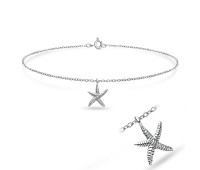 Starfish Silver Anklet ANK-622